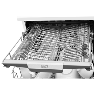 Hansa, 14 place settings, width 60 cm, white - Free standing dishwasher