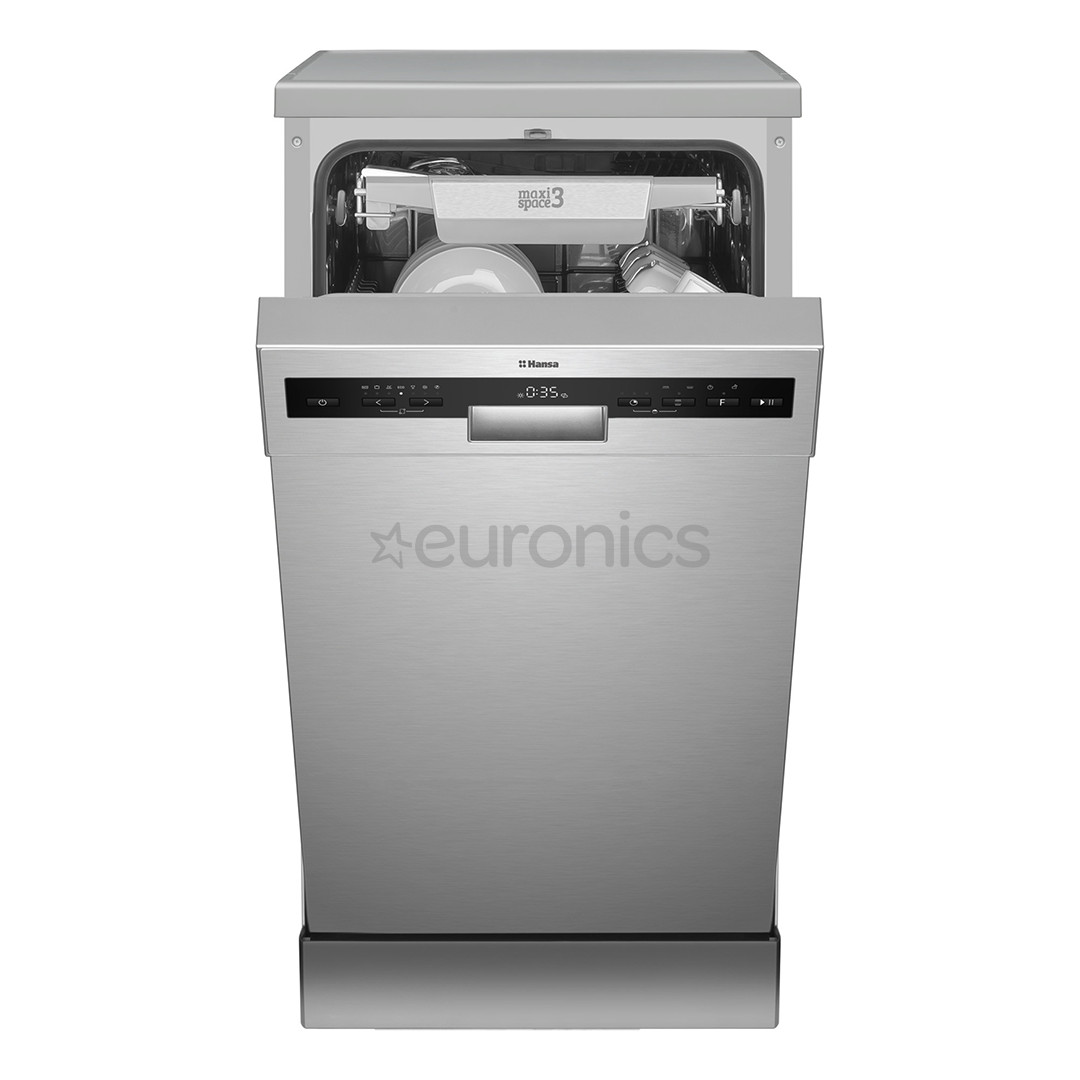 Hansa, 10 комплектов посуды, ширина 44,8 см, нерж. сталь - Отдельностоящая посудомоечная машина