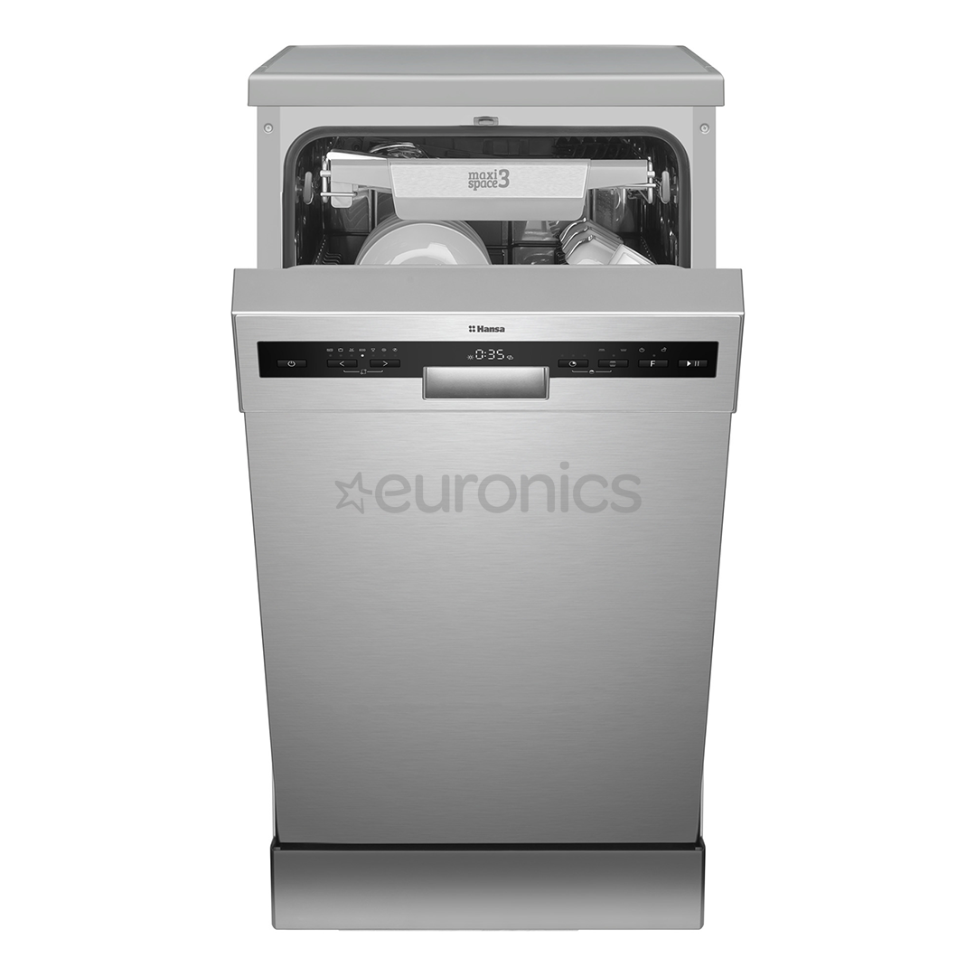 Hansa, 10 place settings, width 44.8 cm, inox - Free standing dishwasher