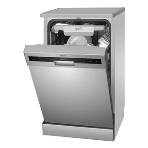 Hansa, 10 place settings, width 44.8 cm, inox - Free standing dishwasher
