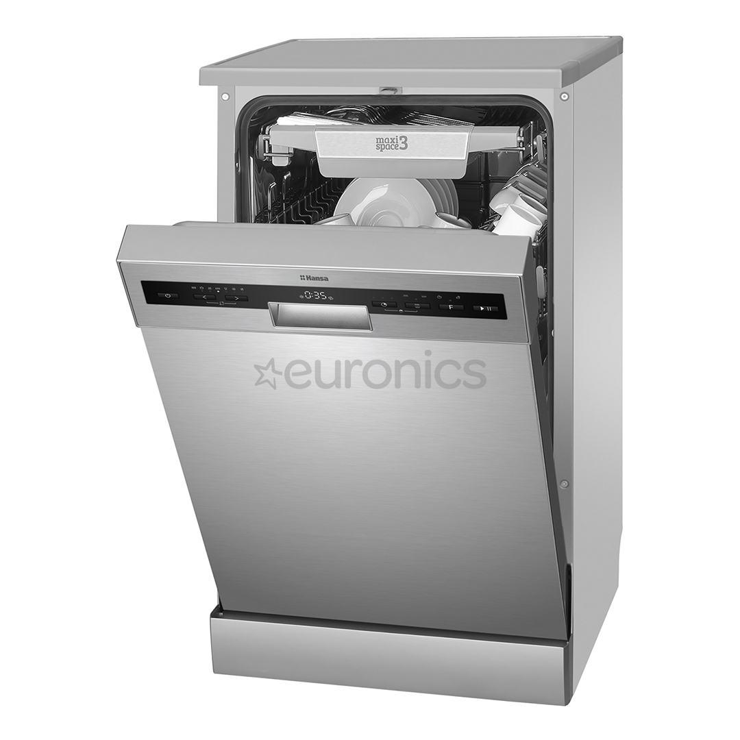 Hansa, 10 place settings, width 44.8 cm, inox - Free standing dishwasher