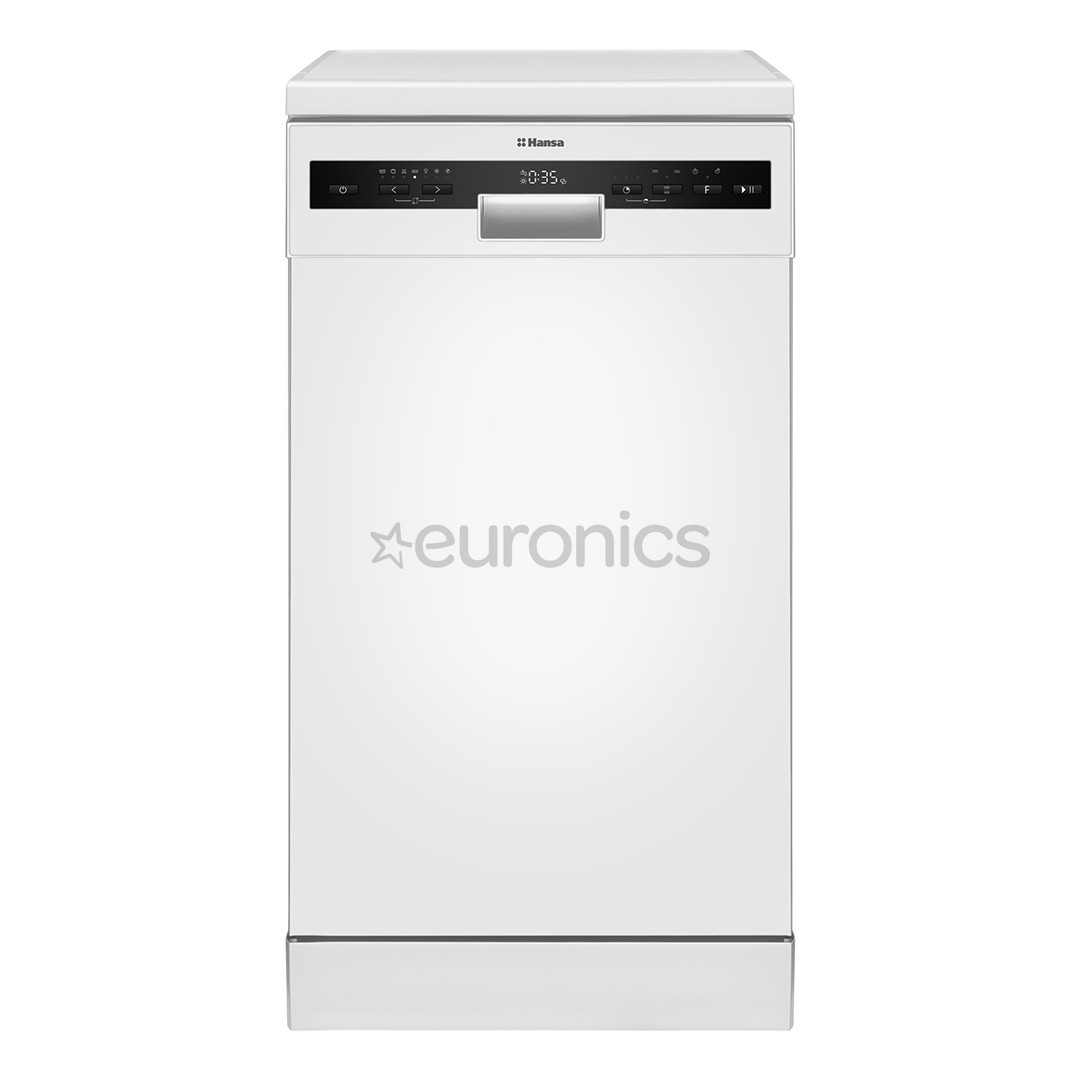 Hansa, 10 komplekti, platums 44.8 cm, balta - Brīvi stāvoša trauku mazgājamā mašīna