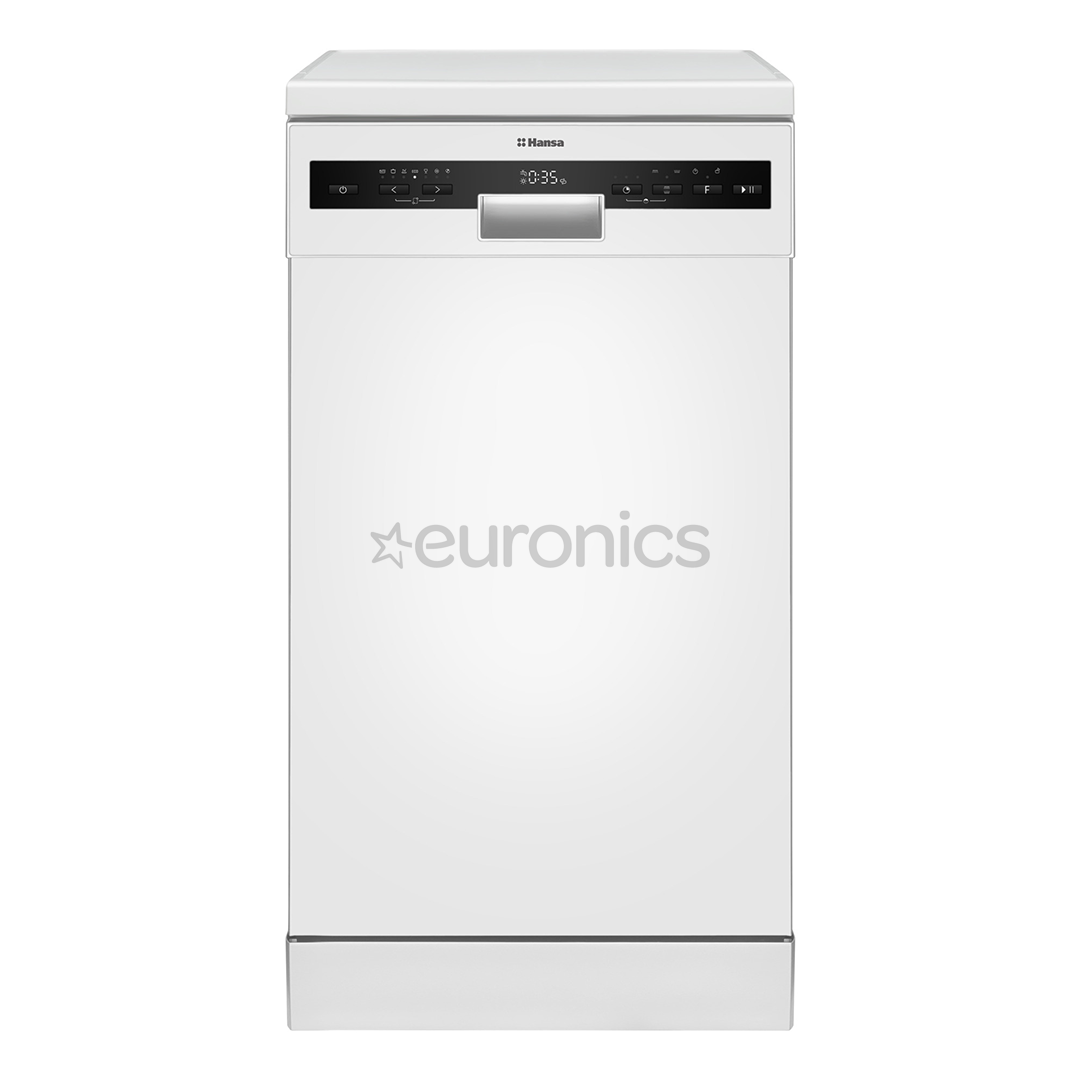 Hansa, 10 place settings, width 44.8 cm, white - Free standing dishwasher