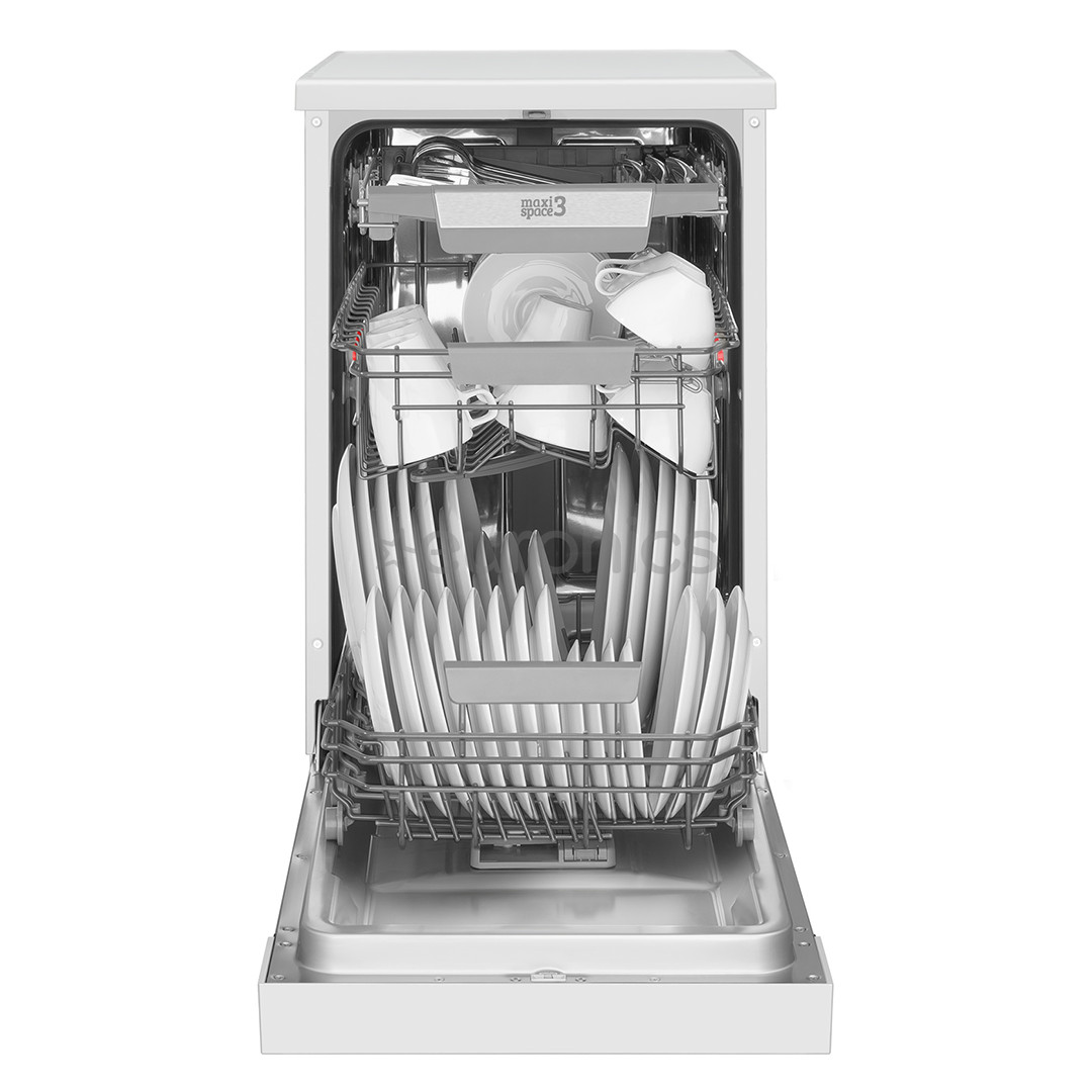 Hansa, 10 komplekti, platums 44.8 cm, balta - Brīvi stāvoša trauku mazgājamā mašīna