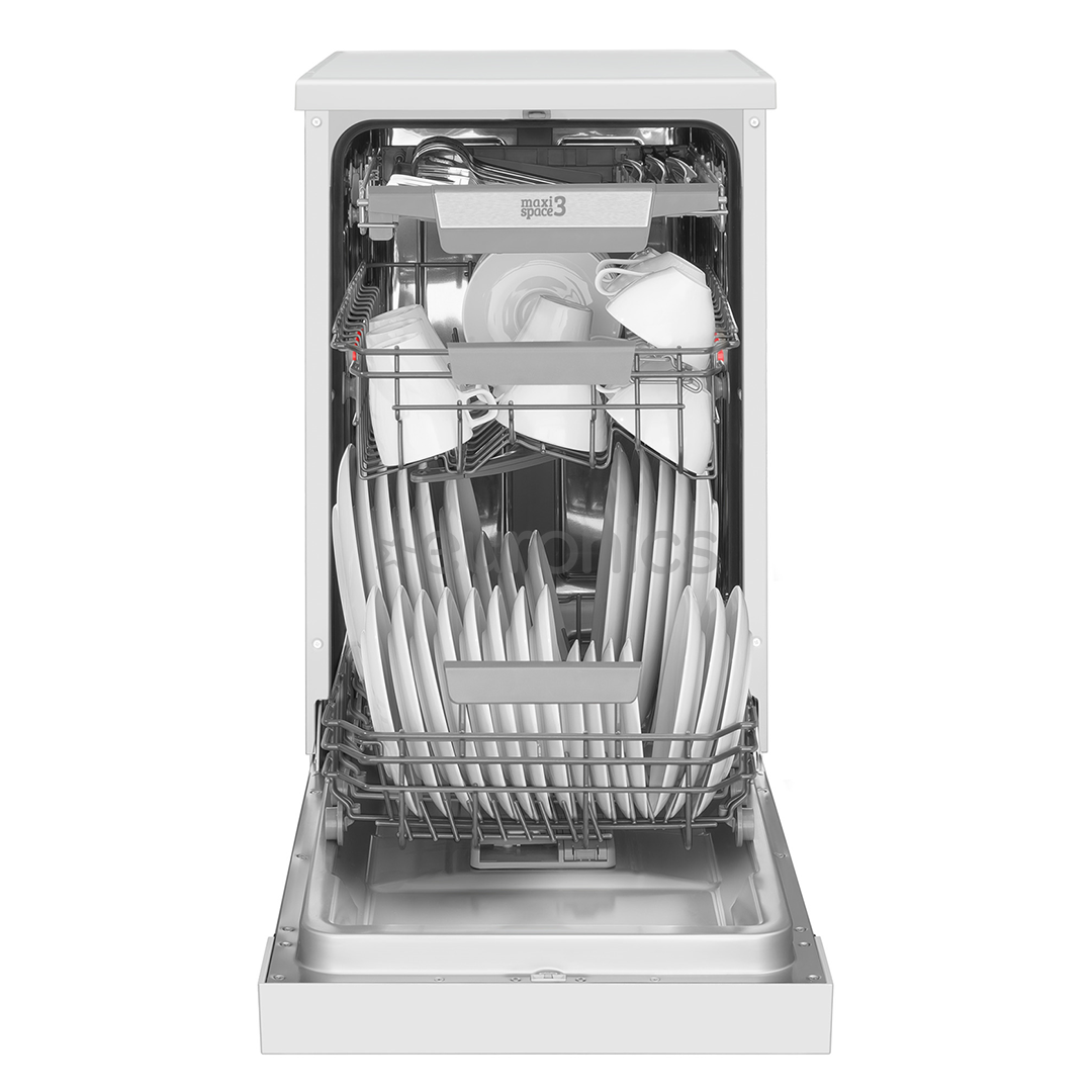 Hansa, 10 place settings, width 44.8 cm, white - Free standing dishwasher