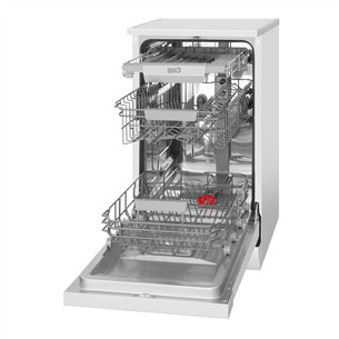 Hansa, 10 komplekti, platums 44.8 cm, balta - Brīvi stāvoša trauku mazgājamā mašīna