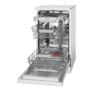 Hansa, 10 place settings, width 44.8 cm, white - Free standing dishwasher