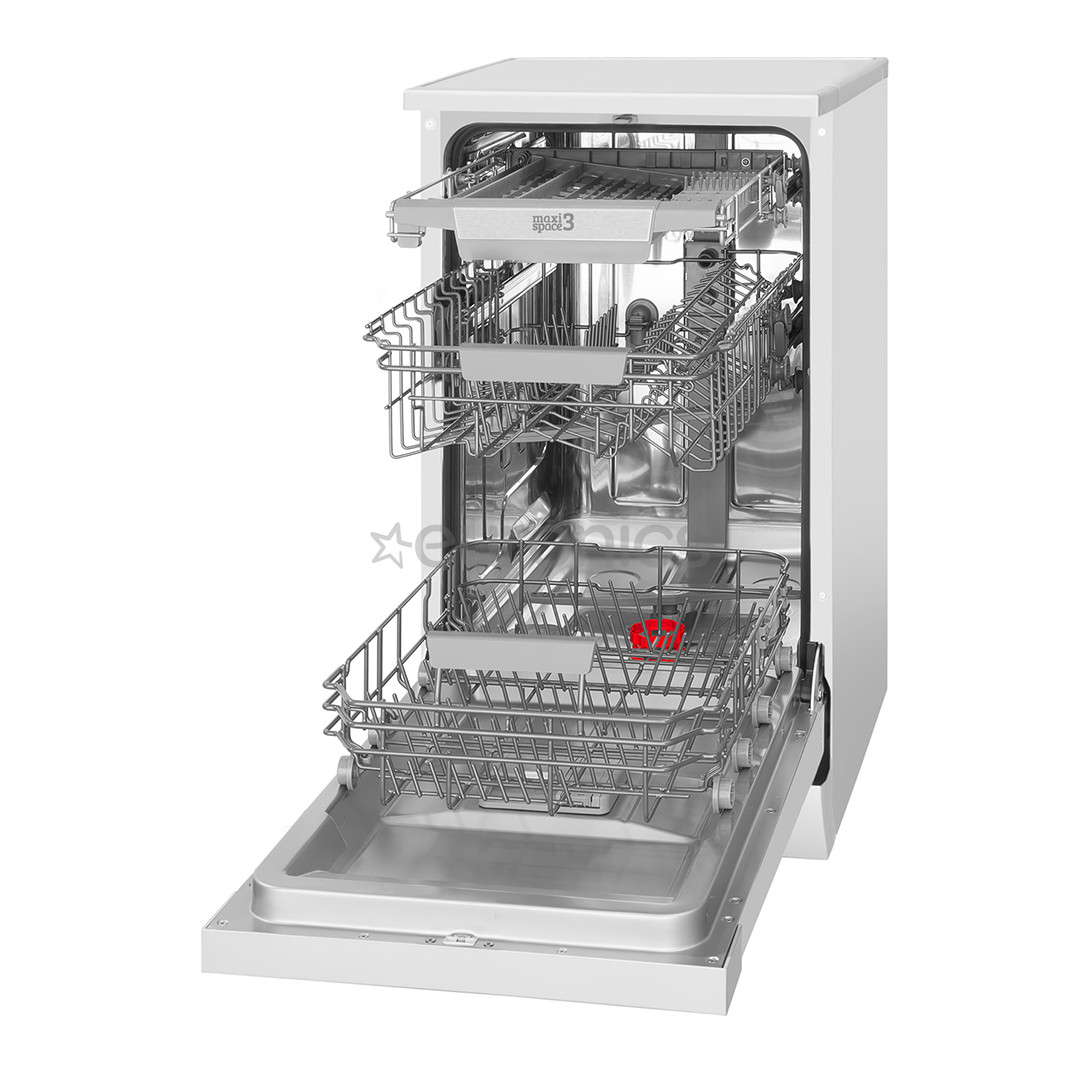 Hansa, 10 komplekti, platums 44.8 cm, balta - Brīvi stāvoša trauku mazgājamā mašīna