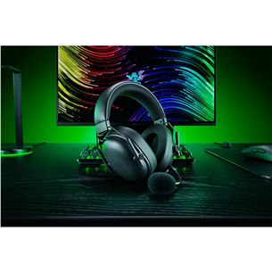Razer Blackshark V3, melna - Bezvadu austiņas ar mikrofonu