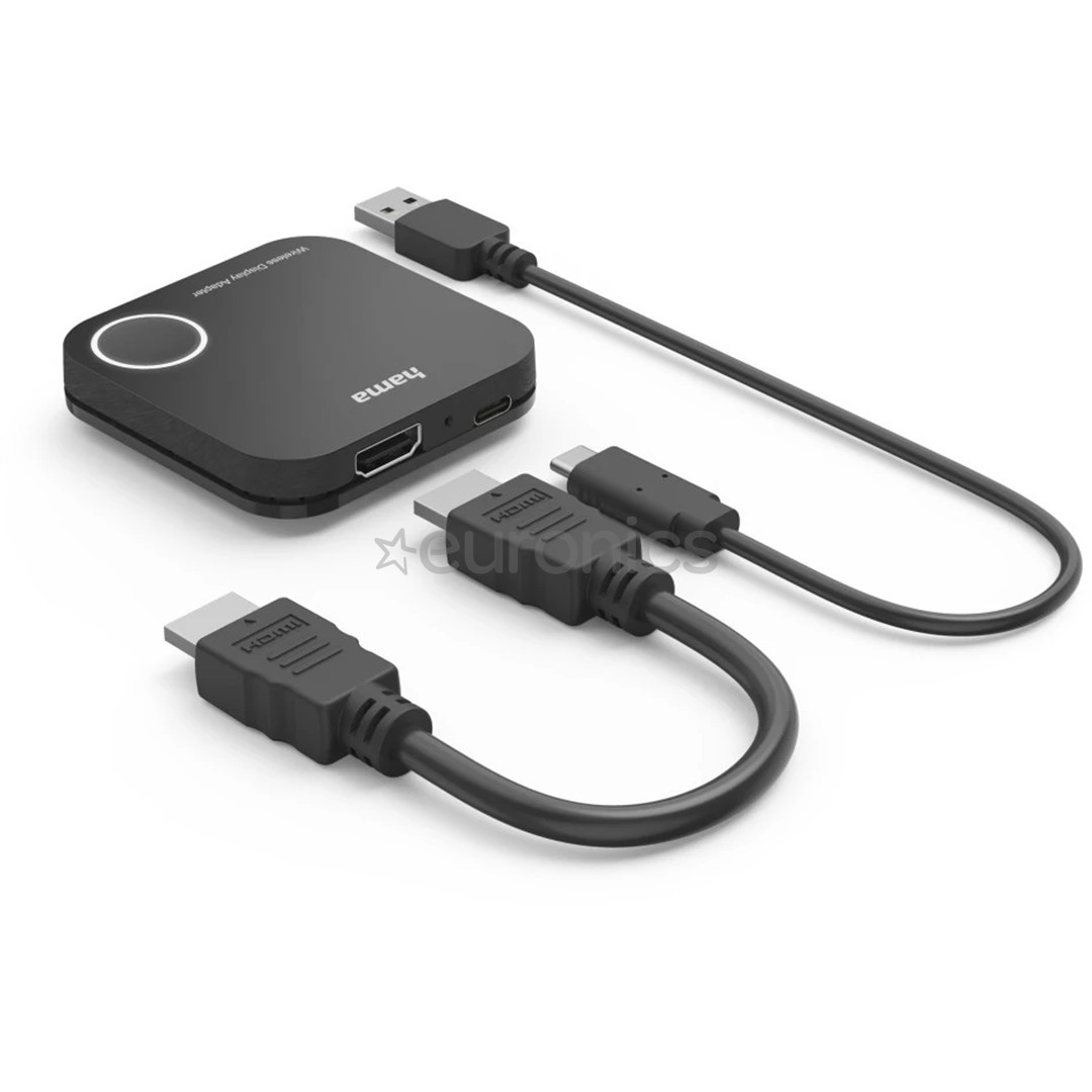 Hama Wireless display adapter, HDMI, FULL HD, черный - Беспроводной адаптер