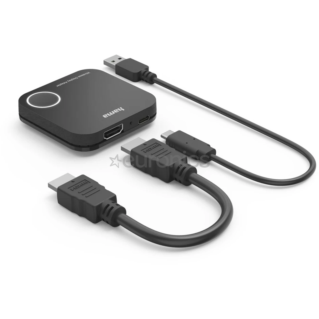 Hama Wireless display adapter, HDMI, FULL HD, black - Wireless display adapter