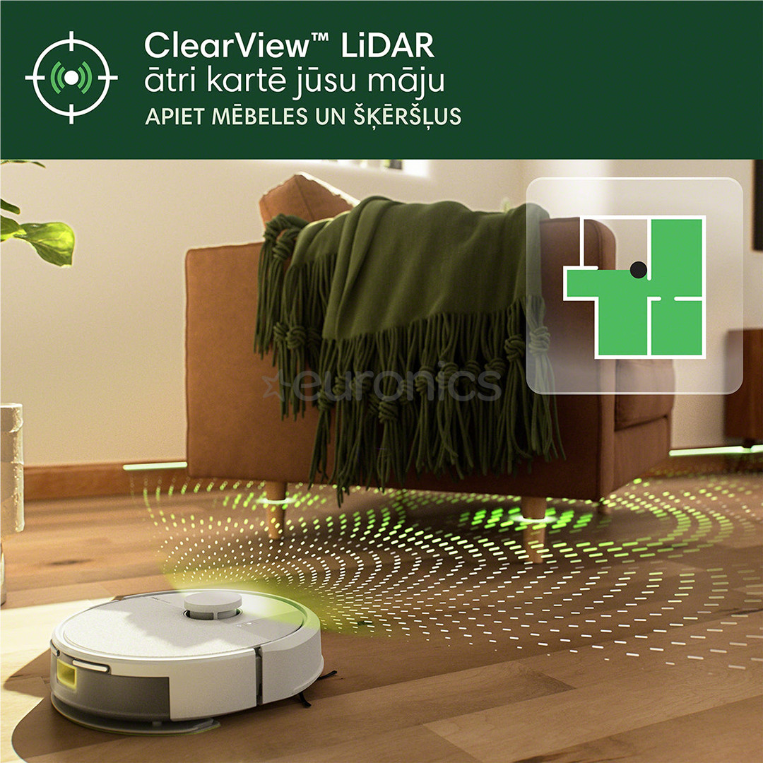 iRobot Roomba® 105 Combo, сухая и влажная уборка, белый - Робот-пылесос