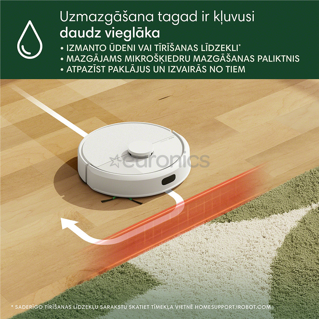 iRobot Roomba® 105 Combo, сухая и влажная уборка, белый - Робот-пылесос