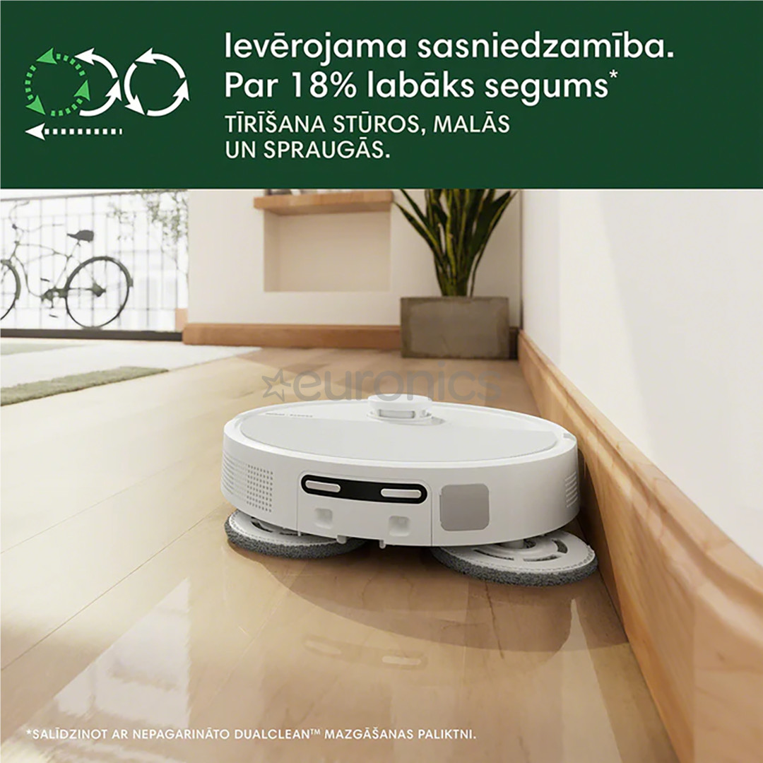 iRobot Roomba® Plus 505 Combo, Wet & Dry, white - Robot vacuum cleaner