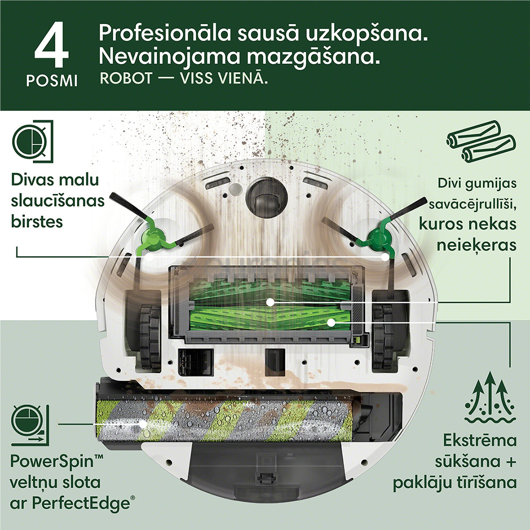 iRobot Roomba® Max 705 Combo, Wet & Dry, white - Robot vacuum cleaner