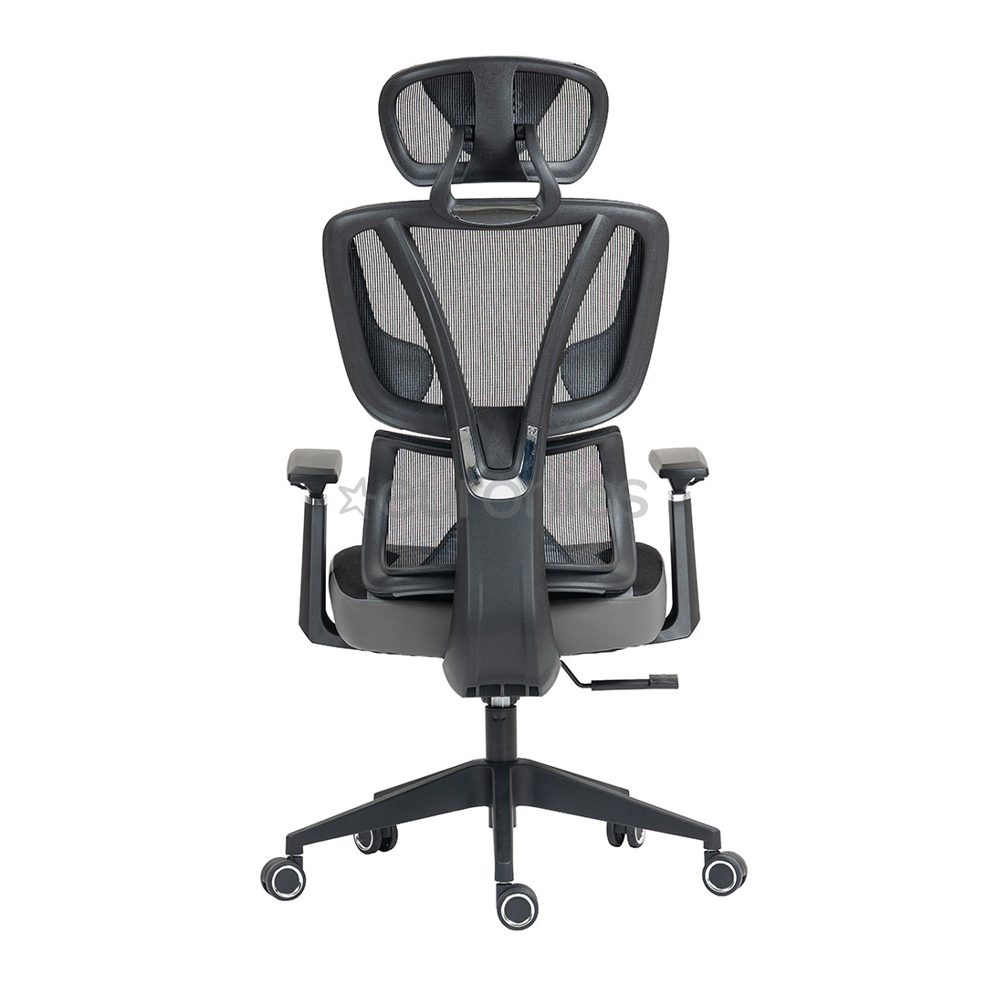 L33T FuzionX, PU, Fabric, grey - Office Seat