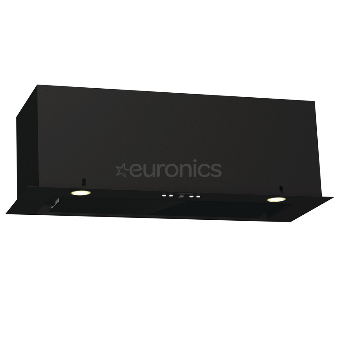 Hisense, 660 m³/h, width 80 cm, black - Built-in cooker hood