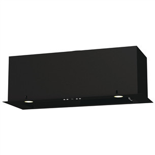 Hisense, 660 m³/h, width 80 cm, black - Built-in cooker hood