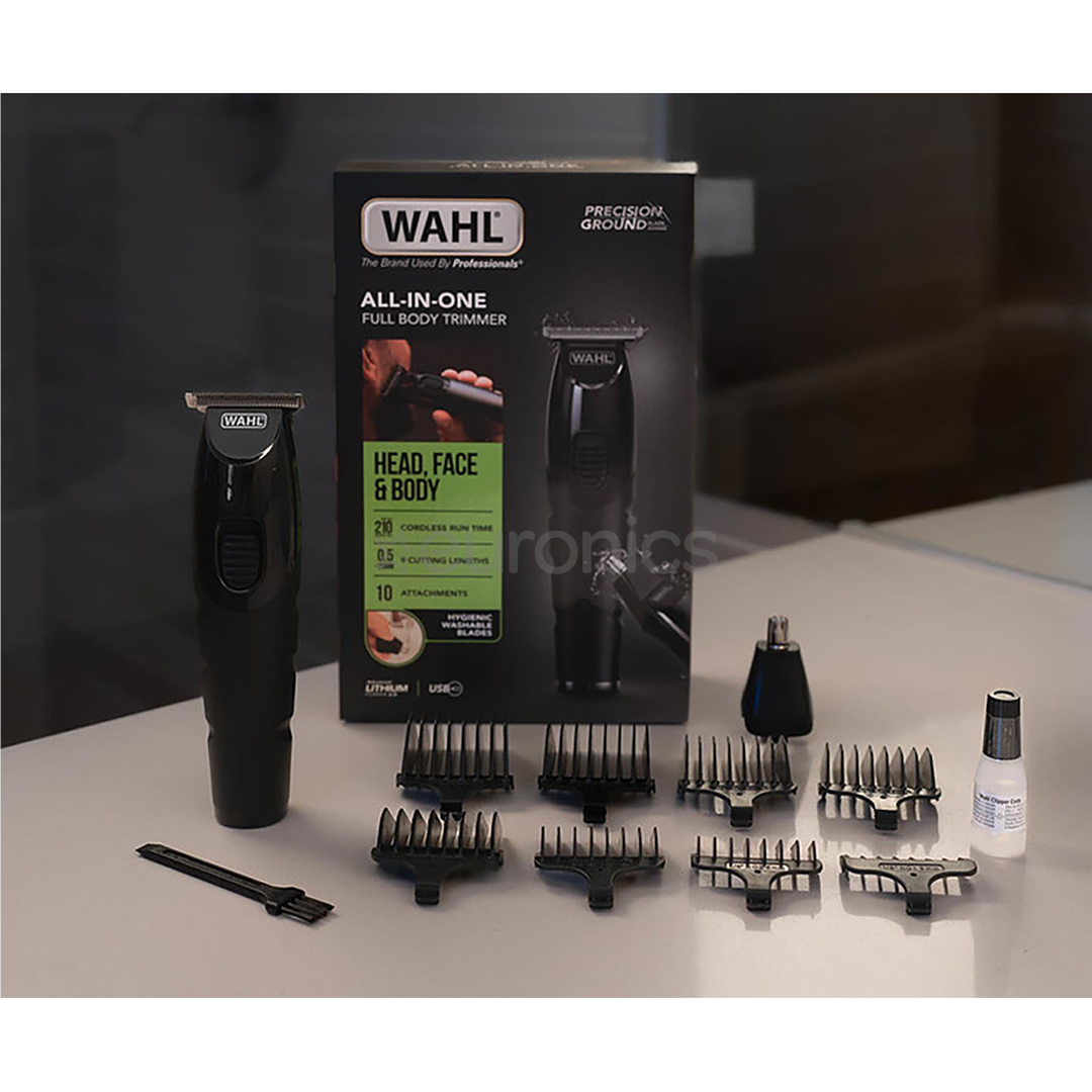 Wahl All-In-One, melna - Trimmeris ķermenim