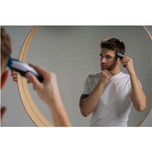 Wahl Color Pro Cordless, balta/zila - Matu griežamā mašīna