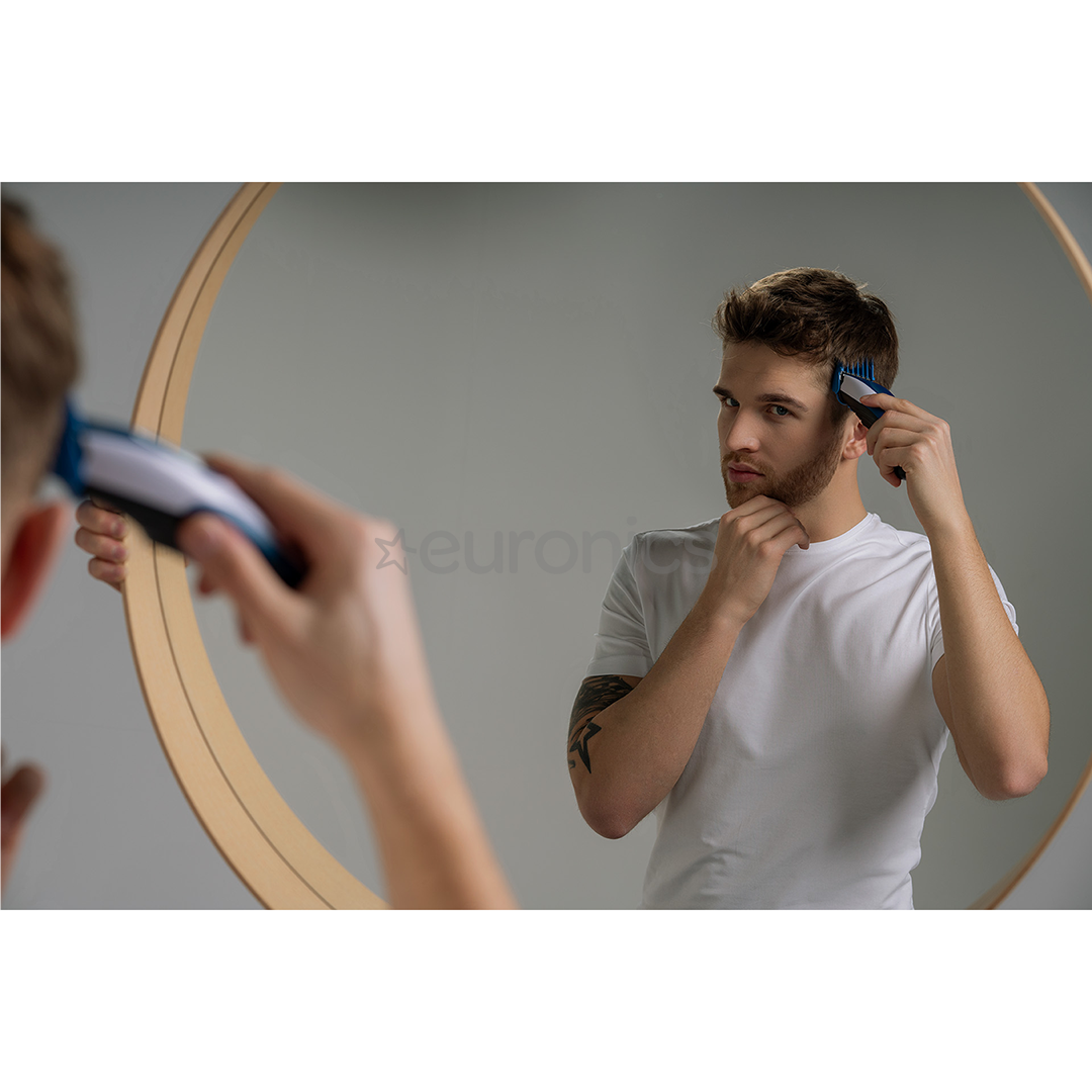 Wahl Color Pro Cordless, balta/zila - Matu griežamā mašīna