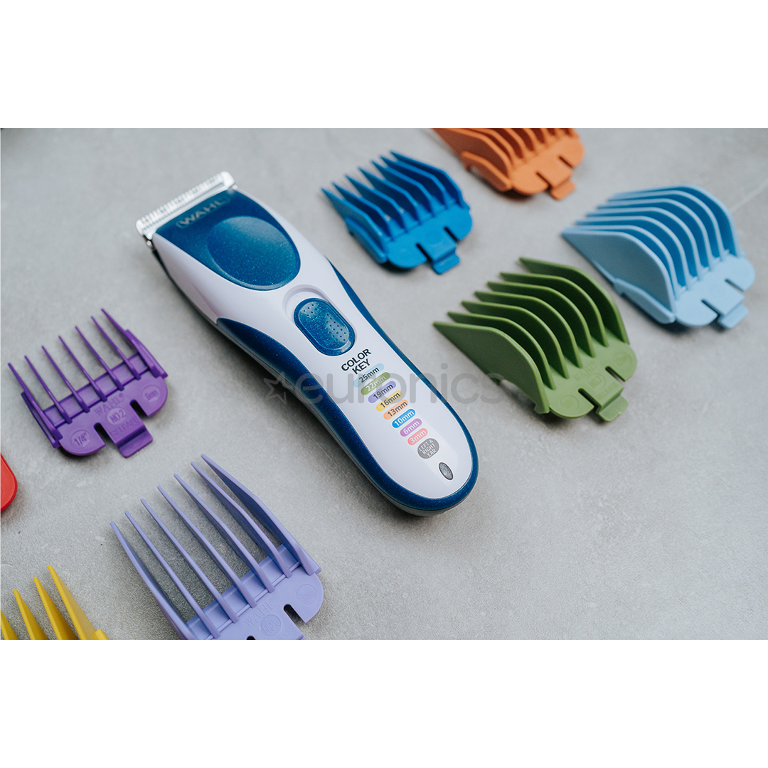 Wahl Color Pro Cordless, balta/zila - Matu griežamā mašīna
