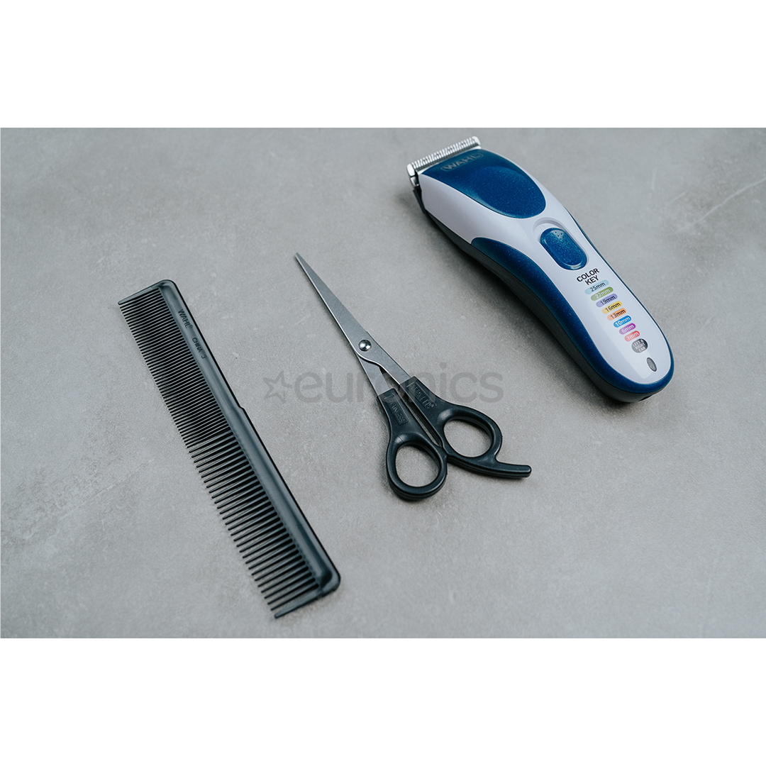 Wahl Color Pro Cordless, balta/zila - Matu griežamā mašīna