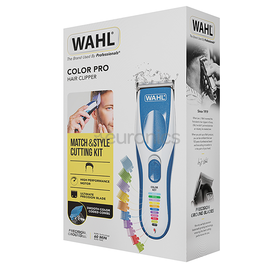 Wahl Color Pro Cordless, balta/zila - Matu griežamā mašīna