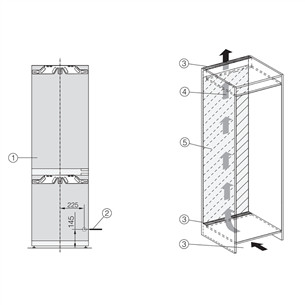 Miele NoFrost, 244 л, высота 177 см - Интегрируемый холодильник