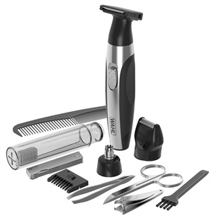 Wahl Travel Kit Delux, melna/pelēka - Trimmeru komplekts 05604-616