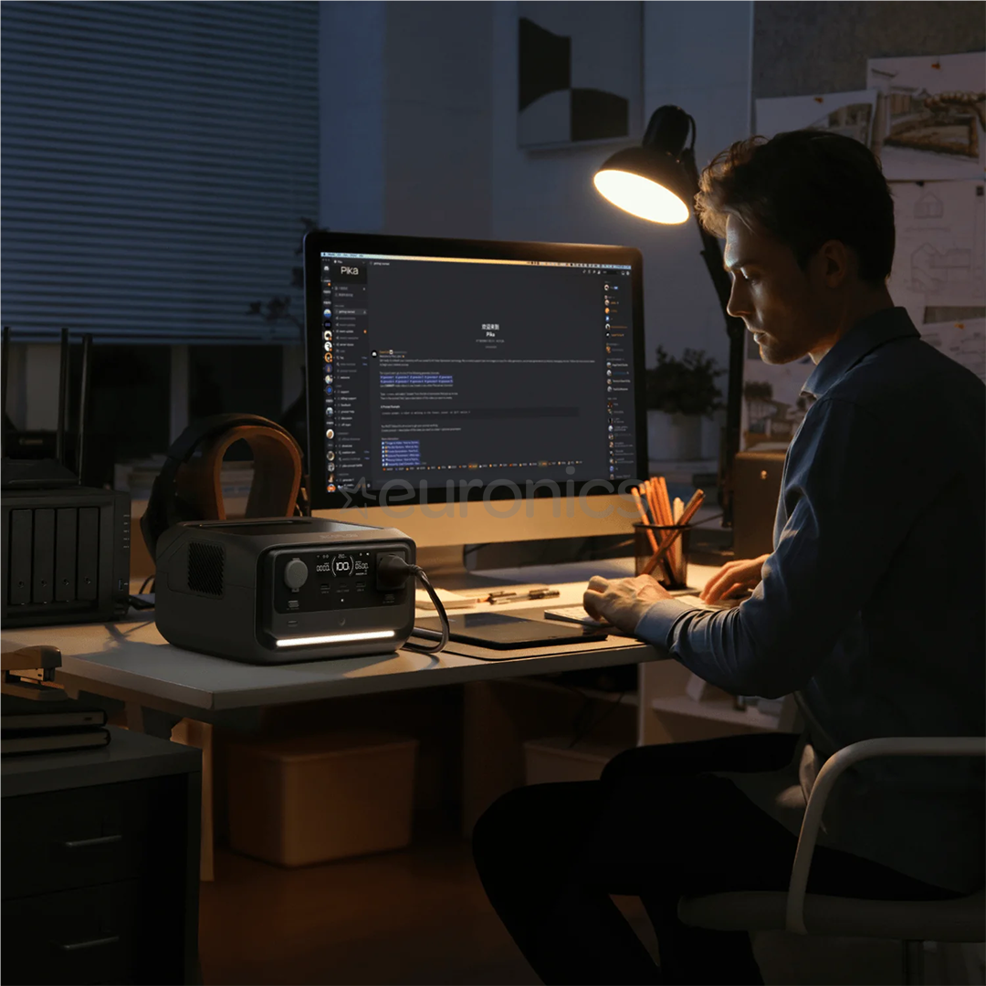 EcoFlow RIVER 3 plus, 286Wh, melna - Pārnēsājama spēkstacija