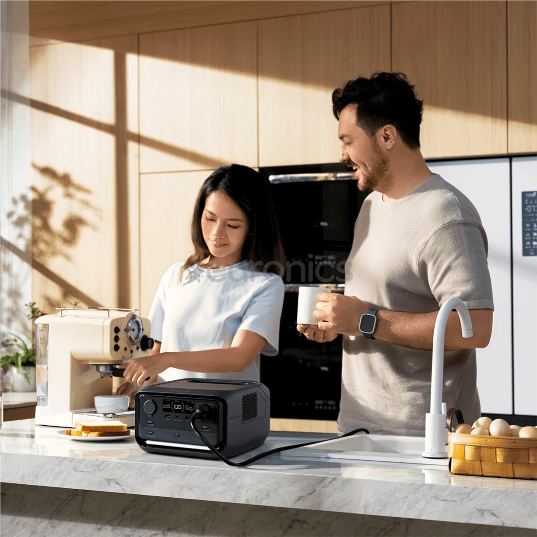 EcoFlow RIVER 3 plus, 286Wh, melna - Pārnēsājama spēkstacija