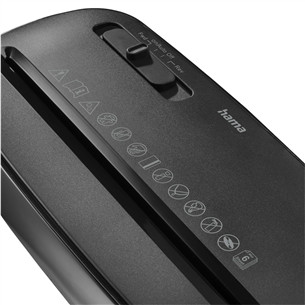 Hama Classic S61, 8 л, черный - Измельчитель бумаги