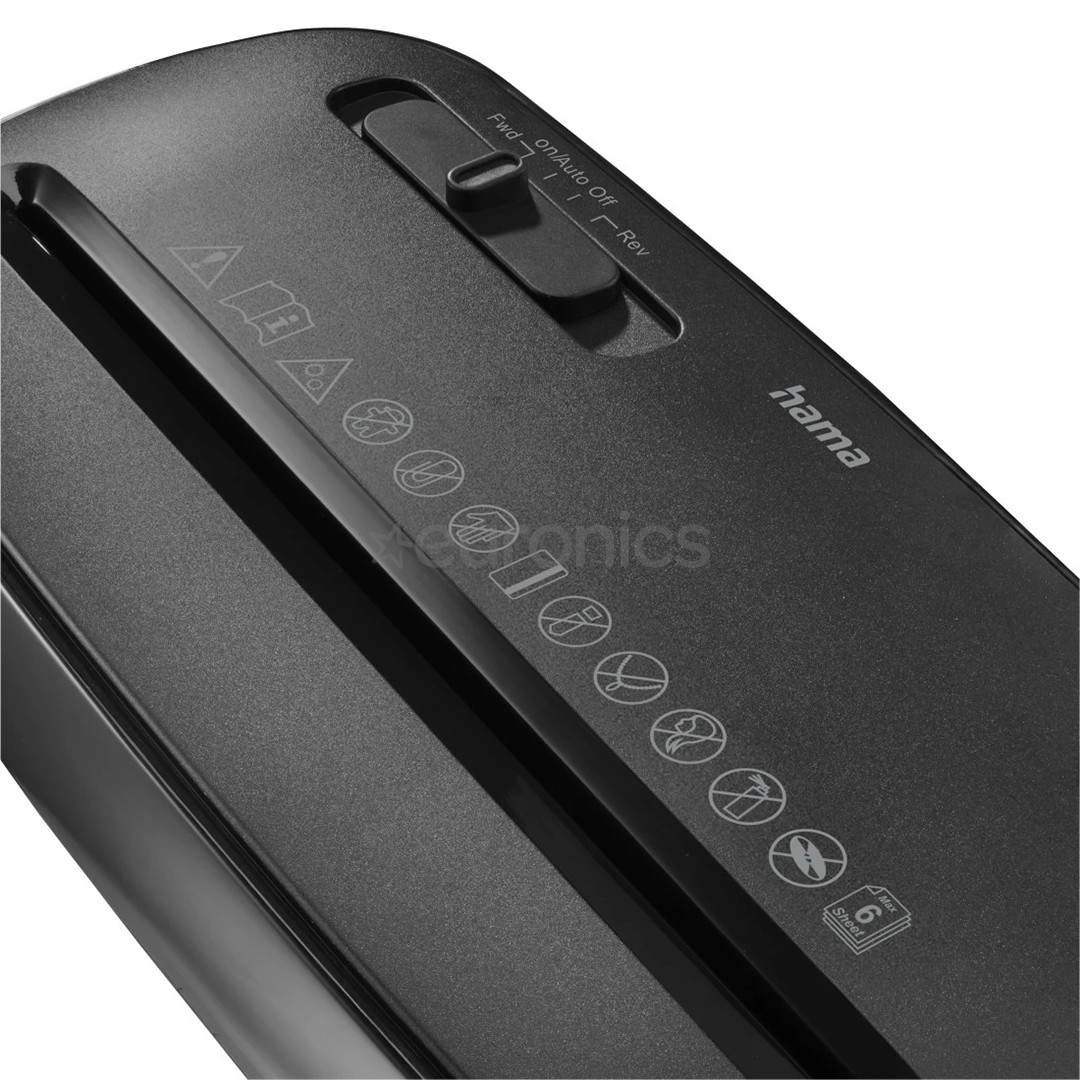 Hama Classic S61, 8 л, черный - Измельчитель бумаги