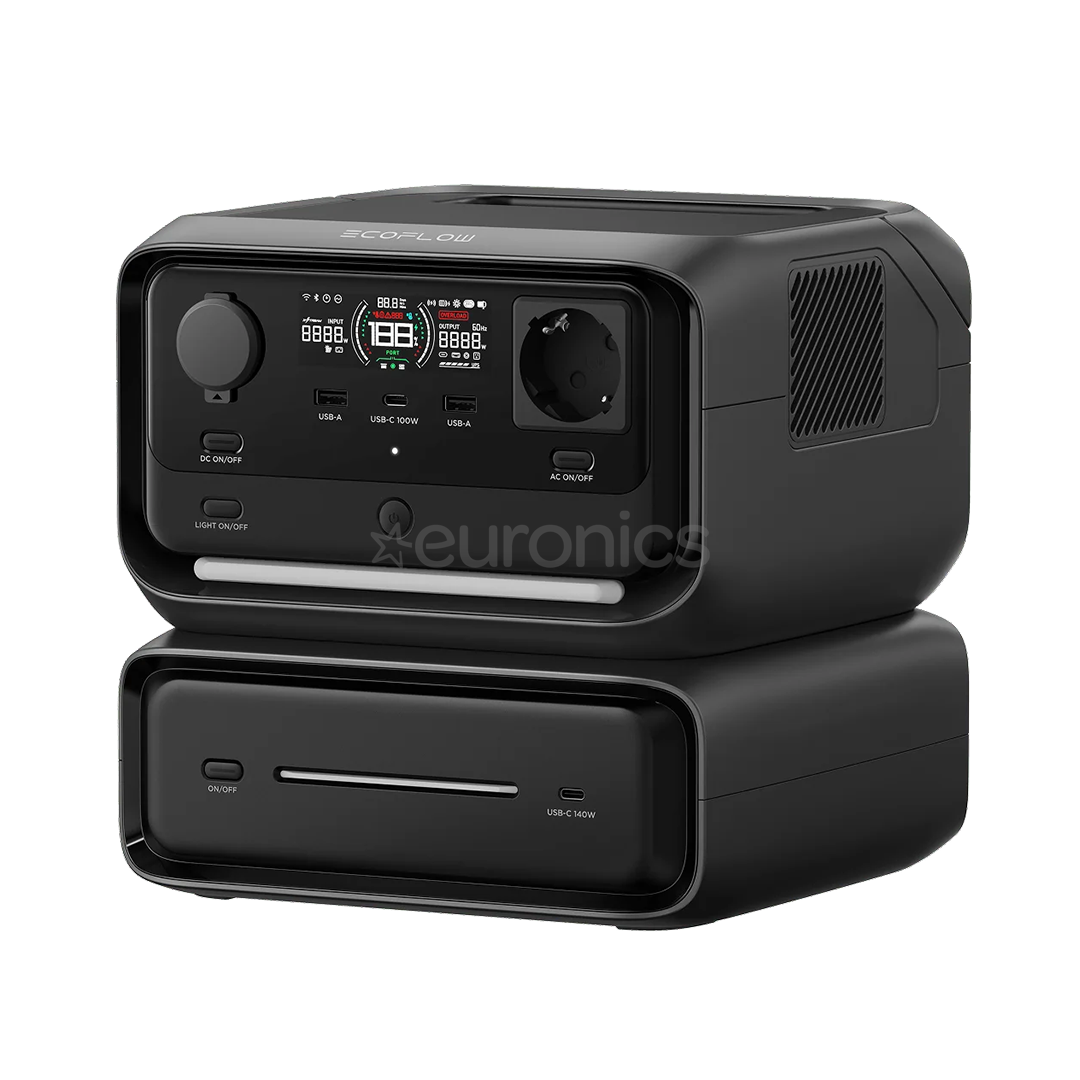 EcoFlow River 3 Max, 572 Wh, black/gray - Power station