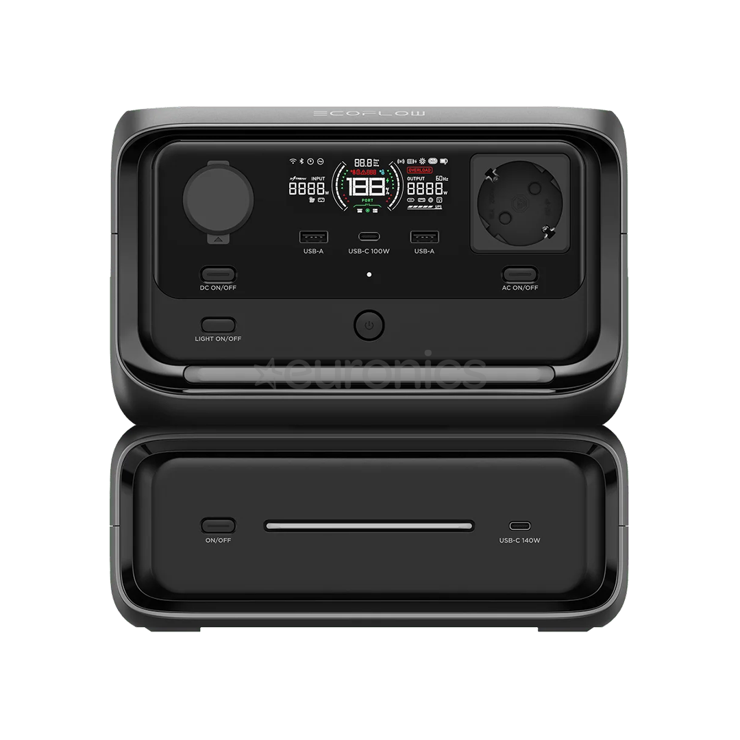 EcoFlow River 3 Max, 572 Wh, black/gray - Power station