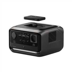 Ecoflow River 3 Max Plus Wireless, 858 Wh, melna/pelēka - Pārnēsājama spēkstacija