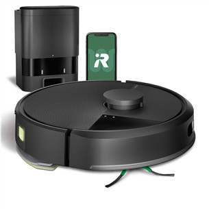 iRobot Roomba® 105 Combo+, Wet & Dry, melna - Robots putekļu sūcējs Y351040/105+B