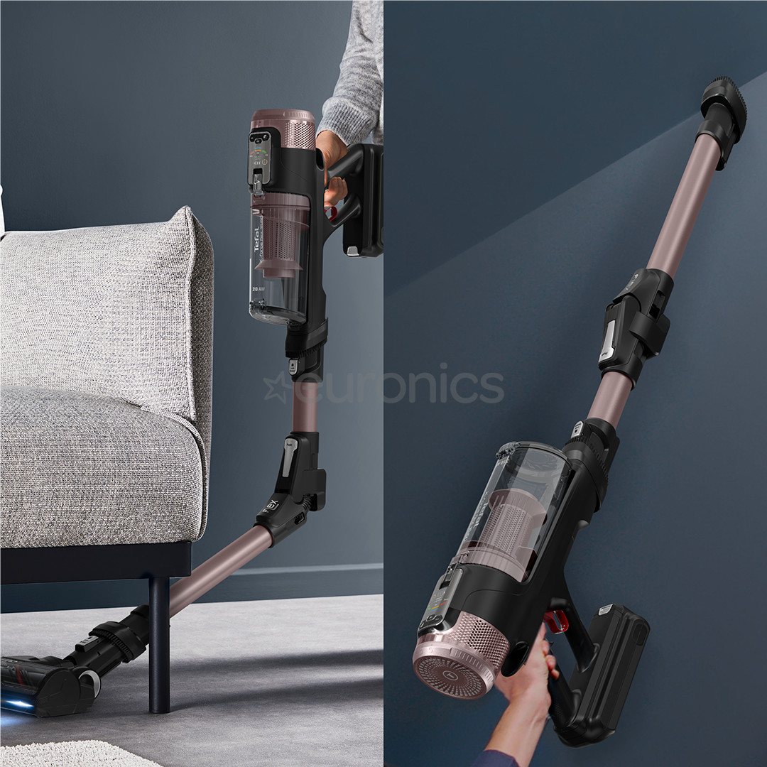 Tefal X-Force Flex 16.60, сухая и влажная уборка, розовый/черный - Беспроводной пылесос