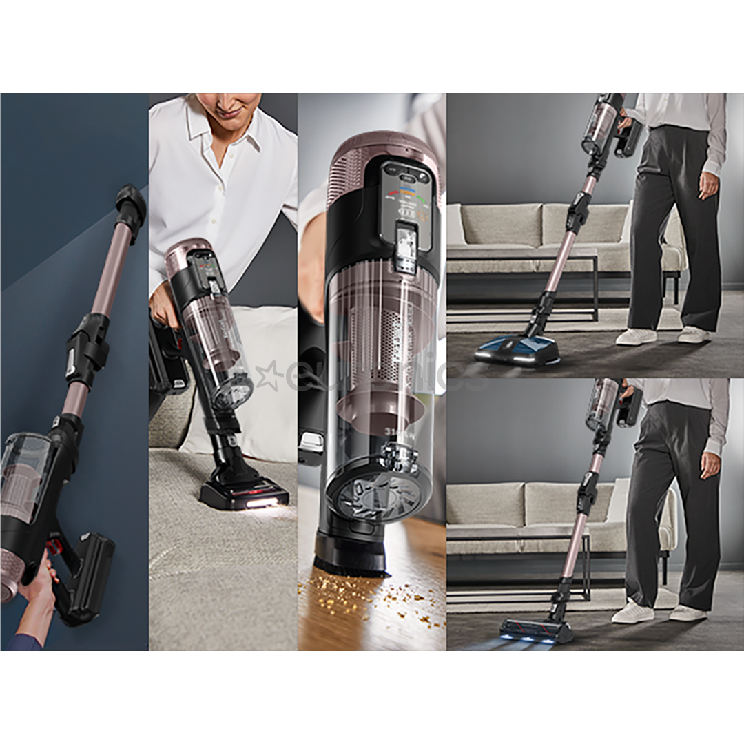 Tefal X-Force Flex 16.60, Wet & Dry, pink/black - Cordless vacuum cleaner