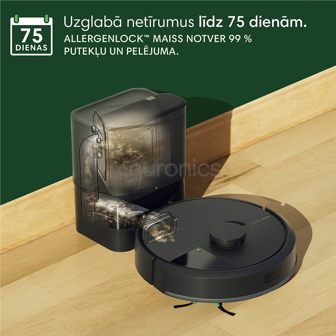 iRobot Roomba® 105 Combo+, сухая и влажная уборка, черный - Робот-пылесос
