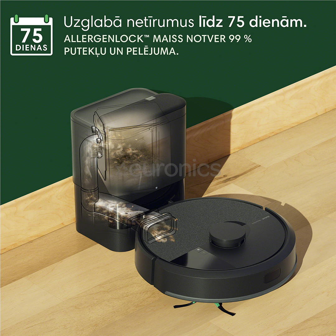 iRobot Roomba® 105 Combo+, Wet & Dry, black - Robot vacuum cleaner