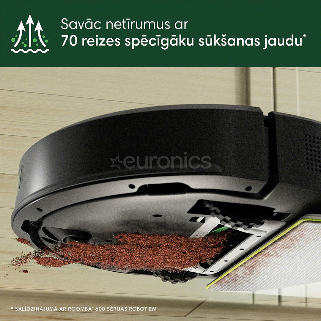 iRobot Roomba® 105 Combo+, сухая и влажная уборка, черный - Робот-пылесос