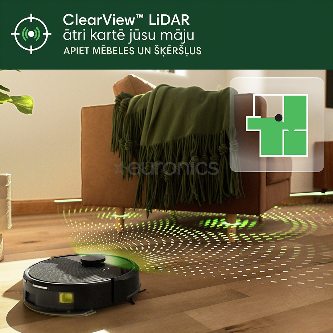 iRobot Roomba® 105 Combo+, Wet & Dry, black - Robot vacuum cleaner