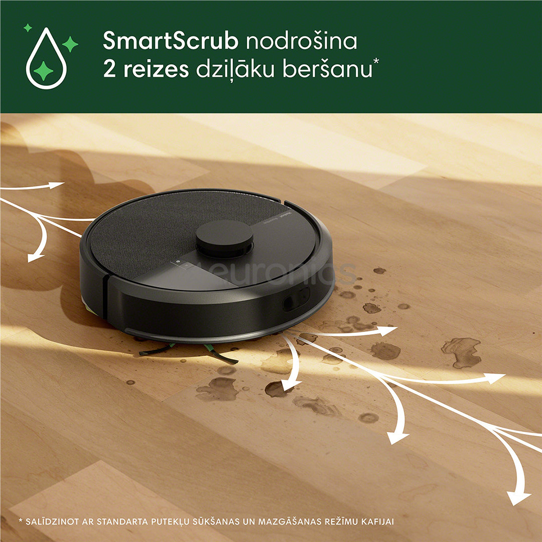 iRobot Roomba® 105 Combo+, сухая и влажная уборка, черный - Робот-пылесос
