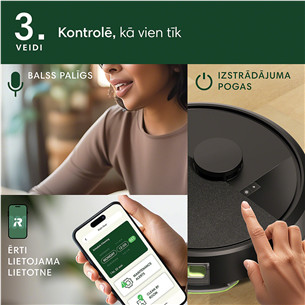 iRobot Roomba® 105 Combo+, сухая и влажная уборка, черный - Робот-пылесос