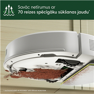 iRobot Roomba® 105 Combo+, сухая и влажная уборка, белый - Робот-пылесос
