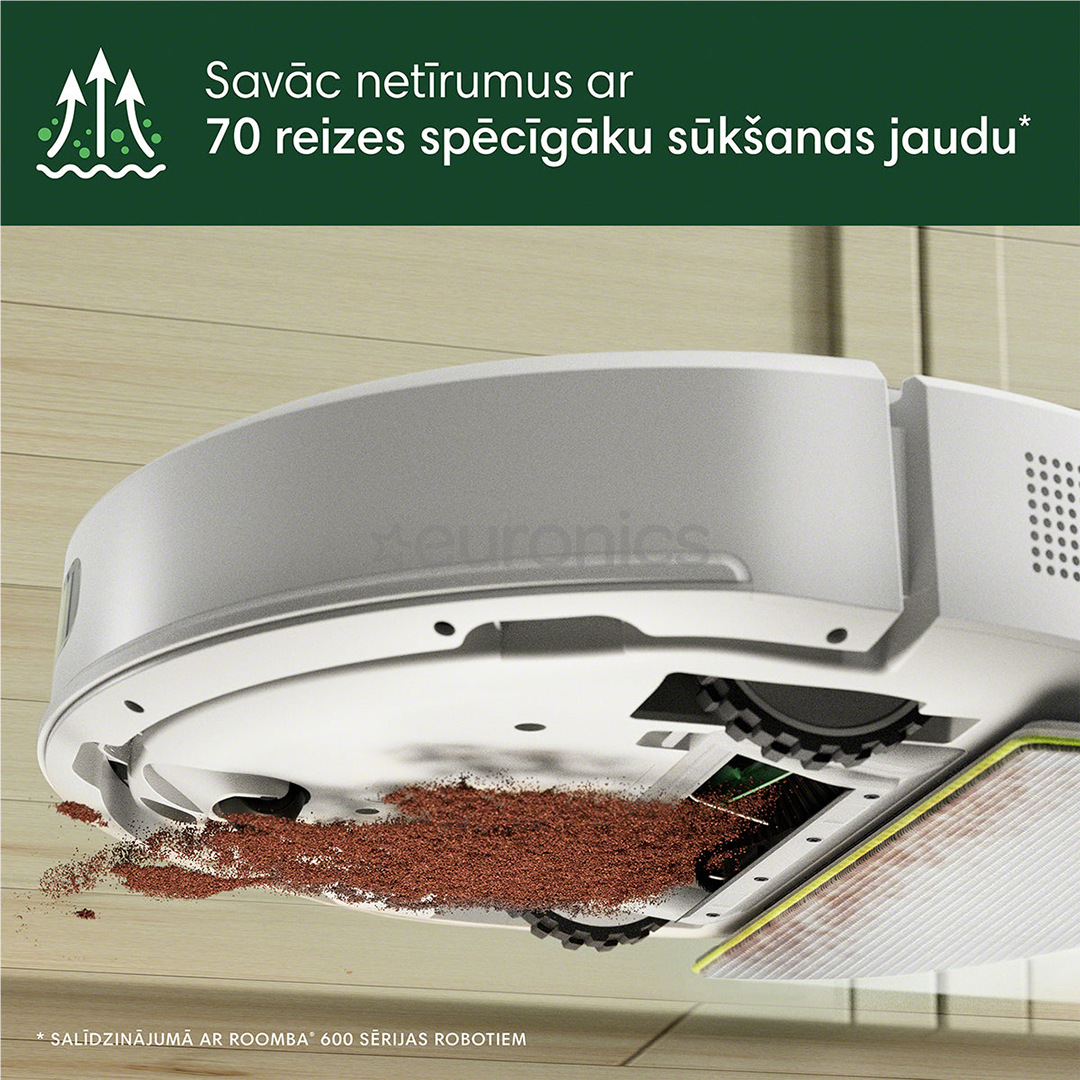 iRobot Roomba® 105 Combo+, сухая и влажная уборка, белый - Робот-пылесос