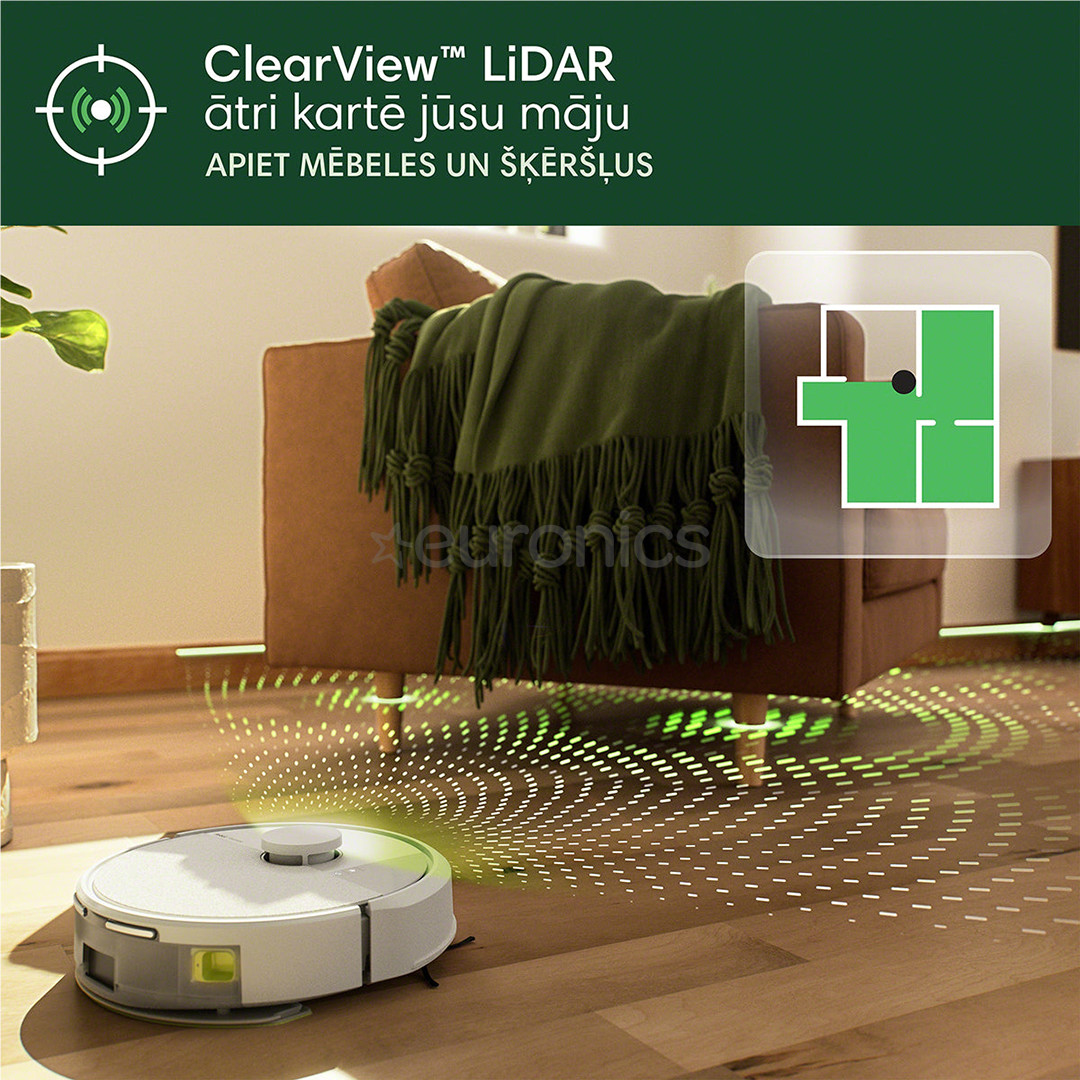 iRobot Roomba® 105 Combo+, сухая и влажная уборка, белый - Робот-пылесос