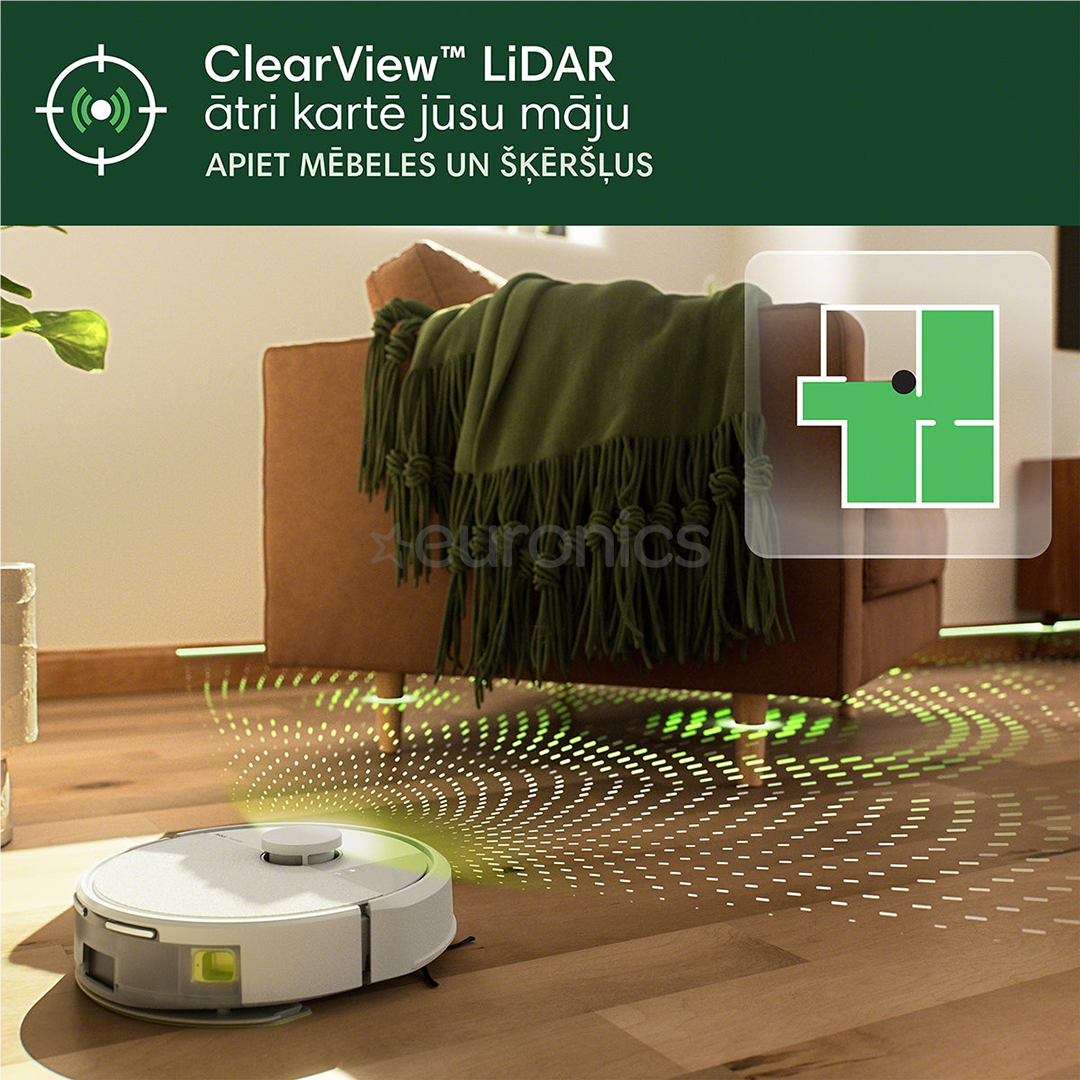 iRobot Roomba® 105 Combo+, сухая и влажная уборка, белый - Робот-пылесос